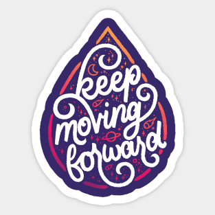 Keep Moving Forward Blood Sticker